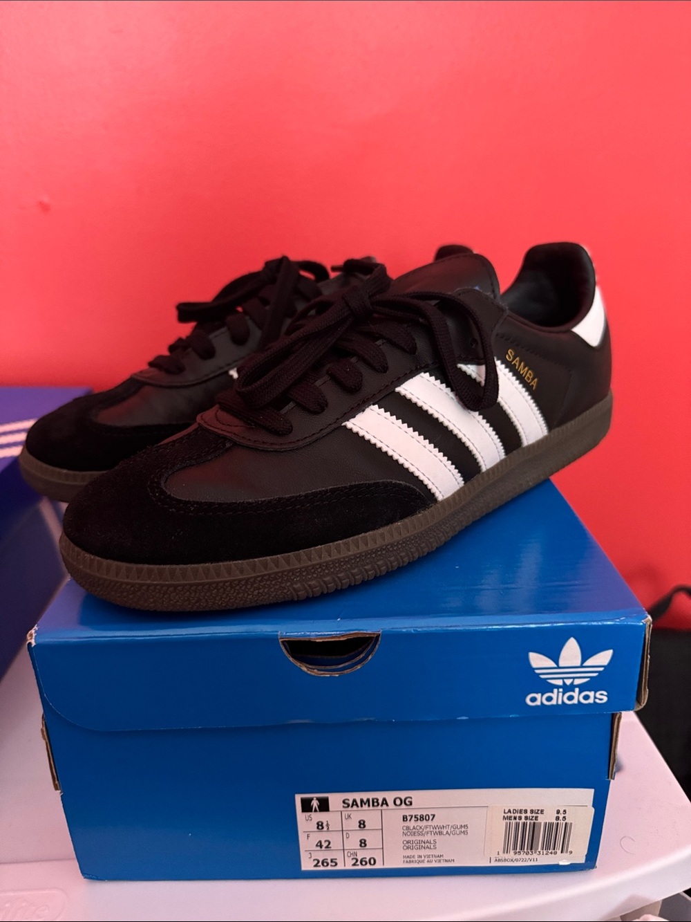 adidas Samba OG Men’s Black with White Stripes